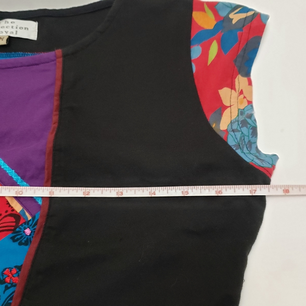 Bright Colorblock Patchwork Embroidered Boho Hipp… - image 7